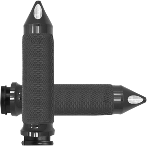 AVON GRIPS - MF-63-AN-FLY-SP - Vibration Dampening Memory Foam Grips - Small - Spike - TBW - Black