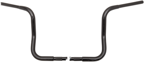 FAT BAGGERS INC. - 903012-B - 1-1/4" EZ Install Round Top Handlebar - 12" - Black