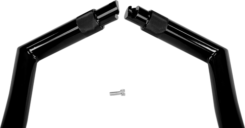 FAT BAGGERS INC. - 908012-B - 1-1/4" EZ Install Pointed Top Handlebar - 12" - Black