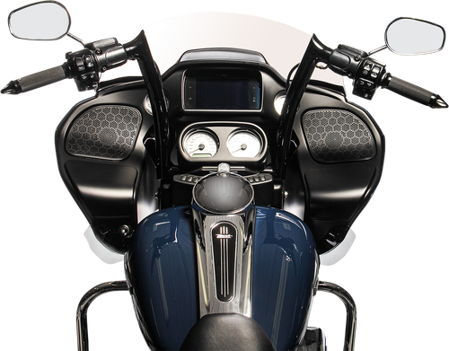 FAT BAGGERS INC. - 806014-B - 1-1/2" EZ Install Pointed Top Handlebar - 14" - Black