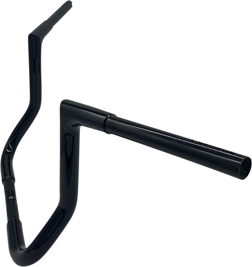 FAT BAGGERS INC. - 705012-B - 1-1/4" EZ Install Flat Top Handlebar - 12" - Black
