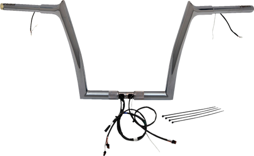 FAT BAGGERS INC. - 901912 - EZ Install Wired 1-1/4" Pointed Top Handlebar Kit - 12" - Chrome