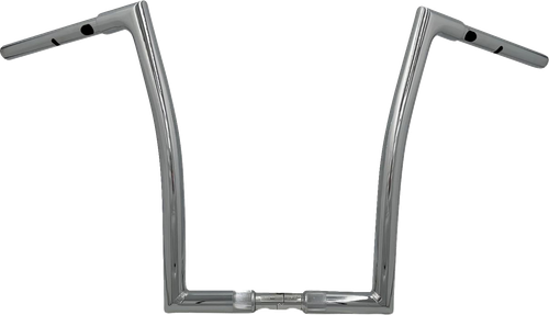 FAT BAGGERS INC. - 748016 - 1-1/4" EZ Install Flat Top Handlebar - 16" - Chrome
