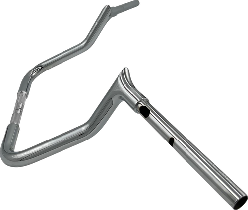 FAT BAGGERS INC. - 945011 - 1-1/4" EZ Install Pointed Top Handlebar - 11" - Chrome