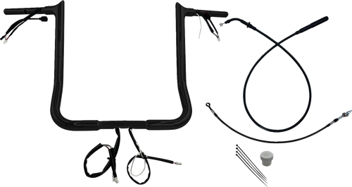 FAT BAGGERS INC. - 949016-B - EZ Install Wired Handlebar Kit - 1-1/4" - Pointed Top - 16" - Black