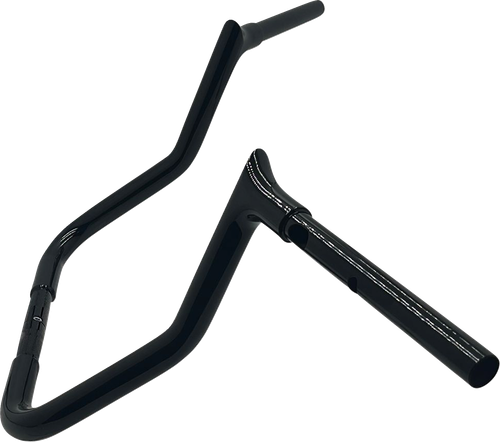 FAT BAGGERS INC. - 945013-B - 1-1/4" EZ Install Pointed Top Handlebar - Reduced Reach - 13" - Black
