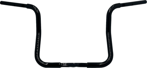 FAT BAGGERS INC. - 943013-B - 1-1/4" EZ Install Round Top Handlebar - Reduced Reach - 13" - Black
