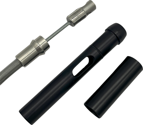 FAT BAGGERS INC. - 108000 - EZ Install Upper Clutch Cable - FLHX/FLTR SE - Stock - Braided Stainless Steel