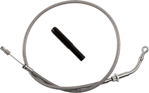 FAT BAGGERS INC. - 118000 - EZ Install Upper Clutch Cable - FLTR/FLHX '21-'23 - Stock - Braided Stainless Steel