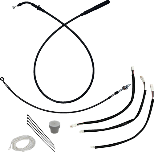 FAT BAGGERS INC. - 149011-B - EZ Install Kit - 10"/11"/12" Handlebars - Upper Clutch - Black