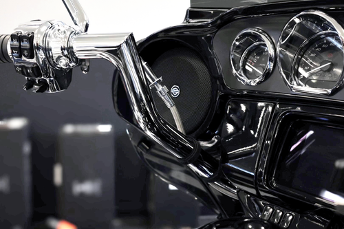 FAT BAGGERS INC. - 149916-C - EZ Install Kit - 16" Handlebars - Upper Clutch - Braided Stainless Steel/Chrome
