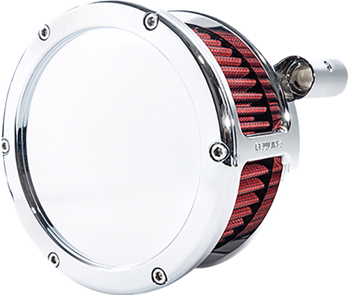 FEULING PARTS - 5467 - BA Air Cleaner Kit - Chrome with Red Filter - '93-'99 Evolution Big Twin