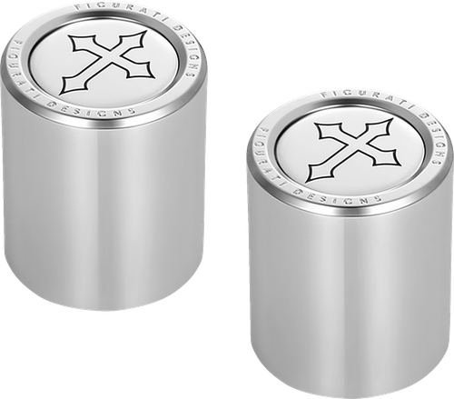 FIGURATI DESIGNS - FD41-DC-2530-SS - Docking Covers - Short - Cross - Silver