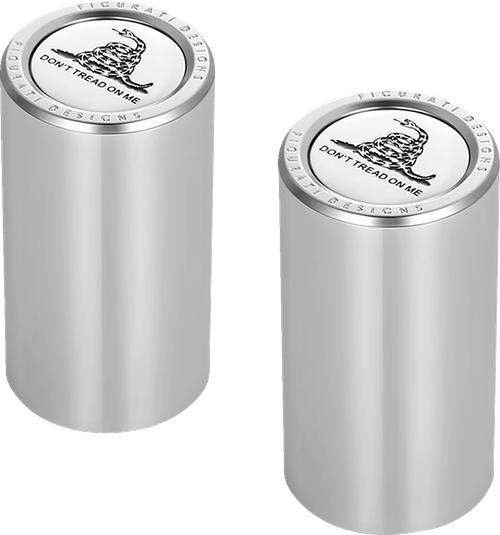 FIGURATI DESIGNS - FD40-DC-2545-SS - Docking Covers - Don't Tread On Me - Long - Silver