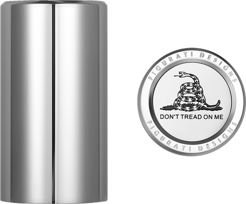 FIGURATI DESIGNS - FD40-DC-2545-SS - Docking Covers - Don't Tread On Me - Long - Silver