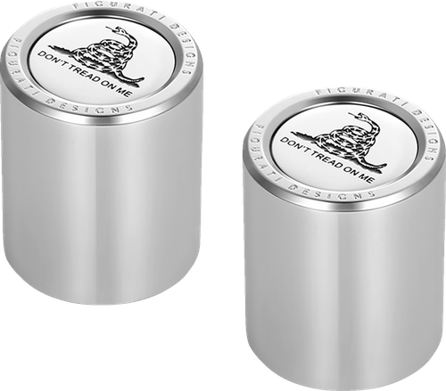 FIGURATI DESIGNS - FD40-DC-2730-SS - Docking Covers - Don't Tread On Me - Silver