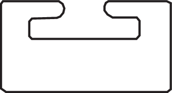 GARLAND - 01-4700-1-01-01 - Black Replacement Slide - UHMW - Profile 01 - Length 47.00" - Ski-Doo