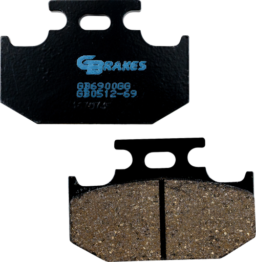 GBRAKES - GB0512-69 - Brake Pads - Semi-Metallic/Ceramic - Rear