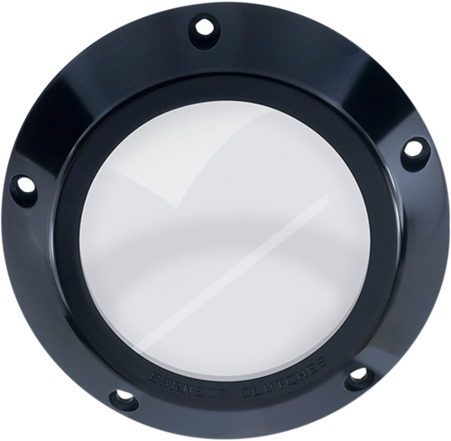 BARNETT - 3433044006 - Derby Cover - Black/Clear - '99-'06 Big Twin