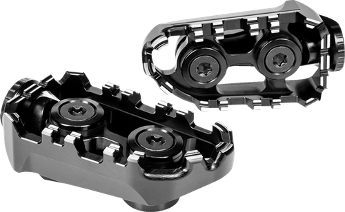 GILLES TOOLING - RGK-350-UF35-SET-B - Tech-X Enduro Foot Pegs - Driver - Black