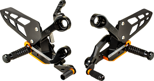 GILLES TOOLING - VCR38GT2-KT04 - Adjustable Rearset - Black - KTM