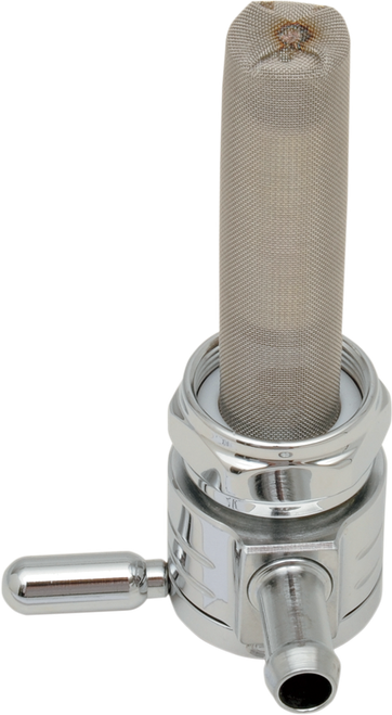GOLAN PRODUCTS - 76-312S-CS - "Click-Slick" Fuel Petcock - Straight - Chrome - 22mm