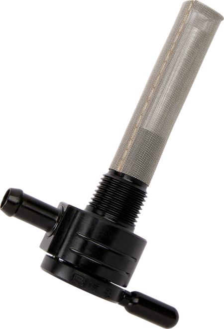 GOLAN PRODUCTS - 75-516S-BLK - "Click-Slick" Fuel Petcock - Straight - Black - 3/8" NPT