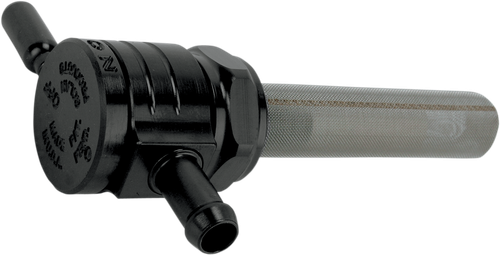 GOLAN PRODUCTS - 76-312S-BLK - "Click-Slick" Fuel Petcock - Straight - Black - 22mm