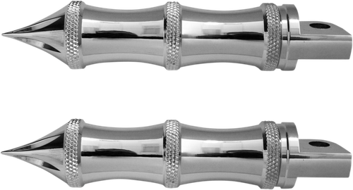 ACCUTRONIX - RP111-LC - Tribal Foot Pegs - Male Mount - Chrome