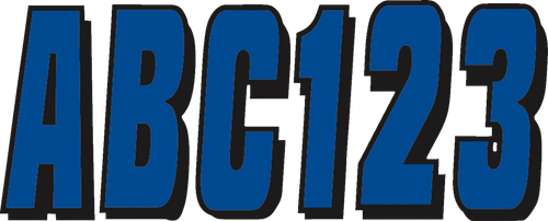 HARDLINE - BLBLK320 - I.D. Sticker Kit - 320 Series - Blue