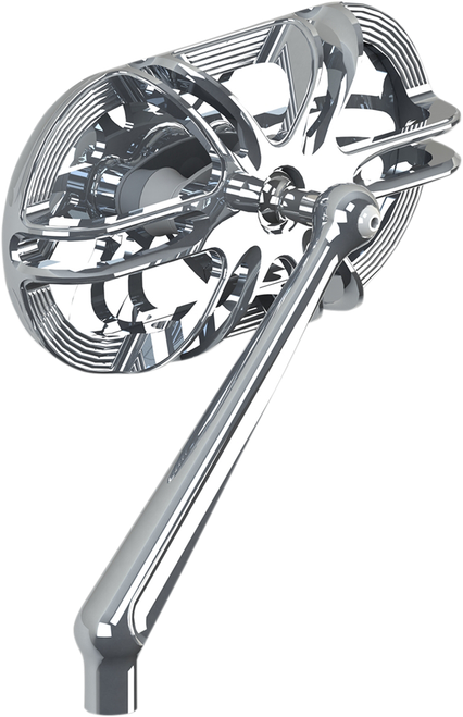 ARLEN NESS - 13-165 - Mirror - Side View - Caged Series/Deep Cut - Chrome - Left