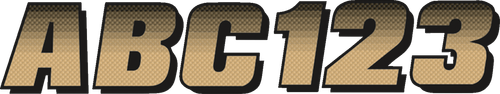HARDLINE - BRBKG300 - I.D. Sticker Kit - 200 Series - Beige Gradation