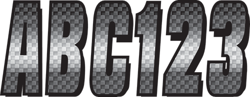 HARDLINE - CHBKG300 - I.D. Sticker Kit - 300 Series - Chrome Gradation