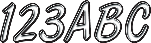 HARDLINE - WHBKG400 - I.D. Sticker Kit - 400 Series - White