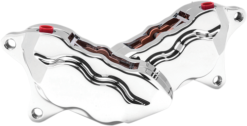 HAWG HALTERS - FKDDCC5018 - 4-Piston Caliper - Dual Disc - Front - Chrome
