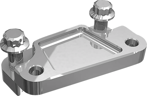 HAWG HALTERS - FBAXCC-13RH - Axial Caliper Mount Adapter Bracket - Chrome