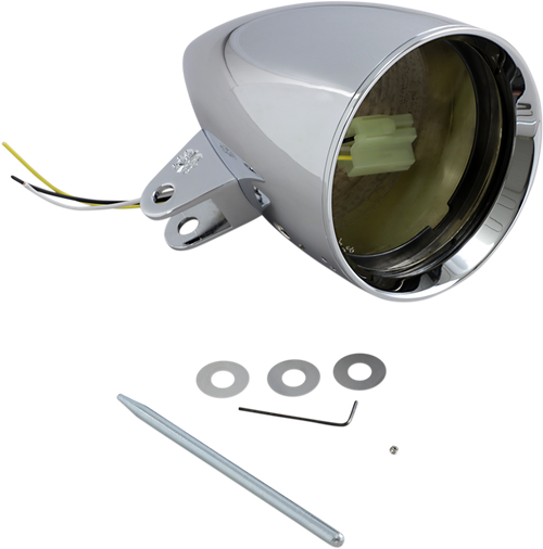 HEADWINDS - 1-4800CA - 4 1/2" Headlight Housing - Chrome - Concours Rocket Smooth