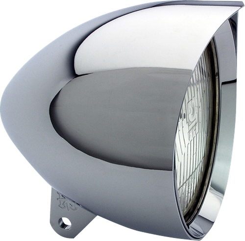 HEADWINDS - 1-4500VCA - Headlight Housing - 4-1/2" - Vampire Concours Bullet - Chrome