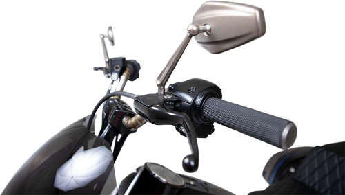 ARLEN NESS - 13-168 - Mirror - Mini Stocker - Side View - Oval - Titanium - Left