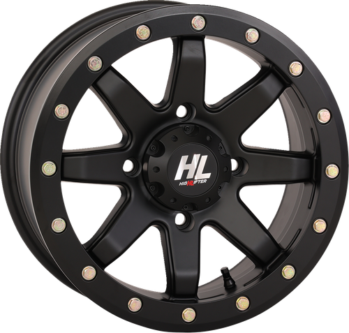 HIGH LIFTER - 14HL09-1438 - Wheel - HL9 Beadlock - Front/Rear - Matte Black - 14x7 - 4/137 - 6+1 (+50 mm)