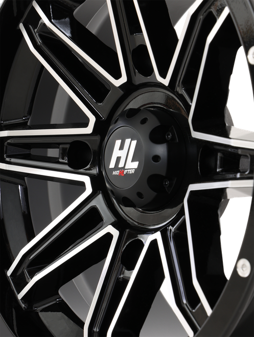 HIGH LIFTER - 14HL22-1137 - Wheel - HL22 - Front/Rear - Gloss Black w/Machined - 14x7 - 4/137 - 4+3 (+10 mm)