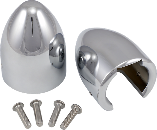 BARON - BA-7800U - Fork Bullets/Axle Nut Covers - Chrome