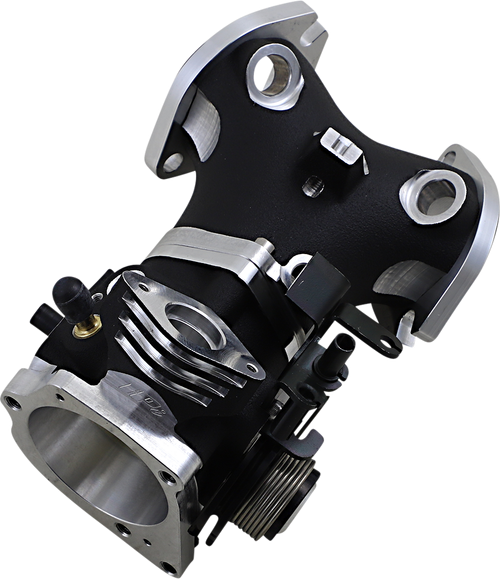 HORSEPOWER, INC - HPI-55D6-18B - Big Bore Throttle Body - Black - 55 mm - Twin Cam