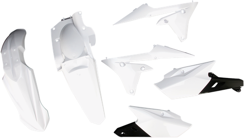 ACERBIS - 2374184586 - Standard Body Kit - '14-'15 OEM White - Yamaha - YZ '14-'18
