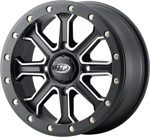 ITP - 1422524727B - Wheel - Inertia - Front - Black - 14x7 - 4/137 - 6+1 (+50 mm)