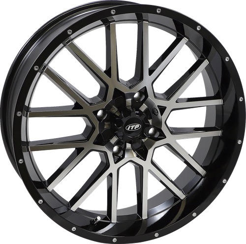ITP - 2022517546B - Wheel - Hurricane - Front/Rear - Black Machined - 20x6.5 - 4/137 - 4+2.5 (+10 mm)