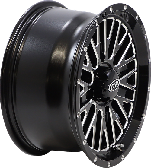 ITP - 1422735731B - Wheel - Momentum - Front/Rear - Black/Milled - 14x7 - 4/137 - 5+2 (+30 mm)