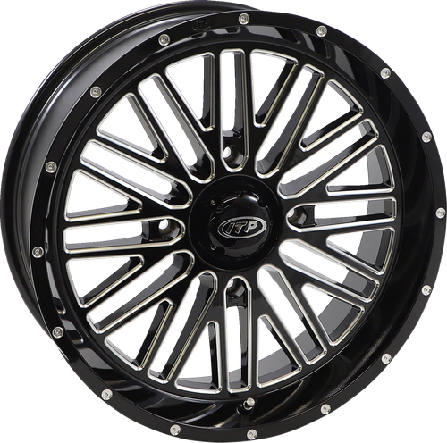 ITP - 1822743731B - Wheel - Momentum - Front/Rear - Black/Milled - 18x6.5 - 4/156 - 4+2.5 (+10 mm)
