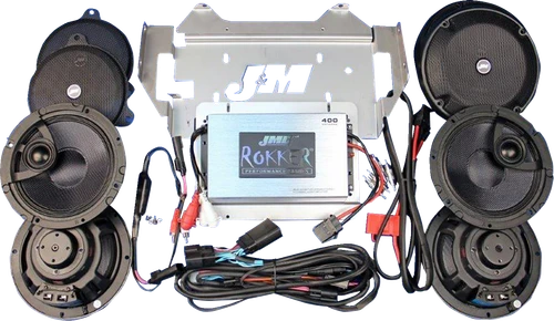 J & M - RKT6-400HC14-UL4 - 400 W 4-Channel Amplifier/Speaker Kit - FLHTK/FLHT/FLHCUTG