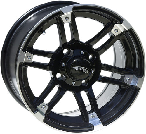 AMS - 5701-031AB - Wheel - Roll'n 104 - Front/Rear - Machined Black - 15x7 - 4/137 - 5+2